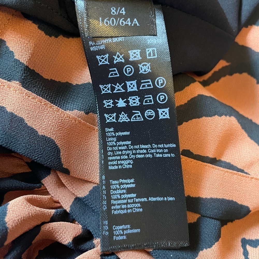 All saints Nia Zephyr zebra skirt - Picture 4 of 6